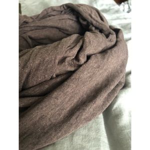 American apparel coffee brown cotton scarf